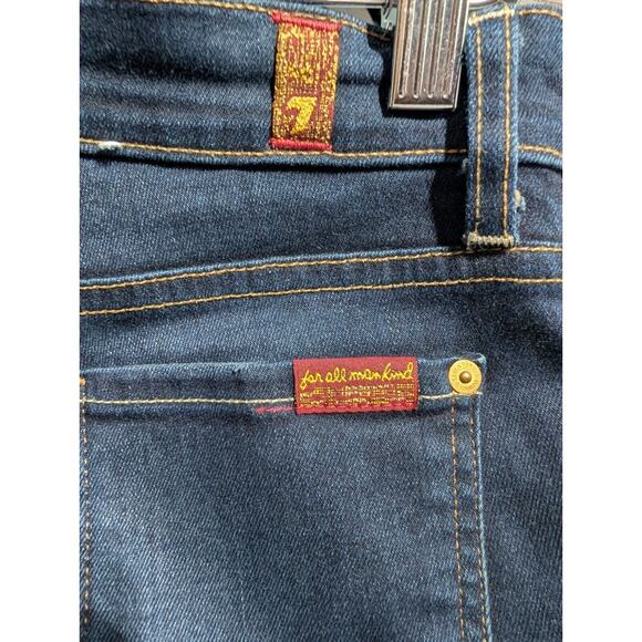 7 For All Mankind Women’s ‘The Slim Cigarette’ Skinny Jeans Sz 26 Dark Wash - Picture 6 of 6